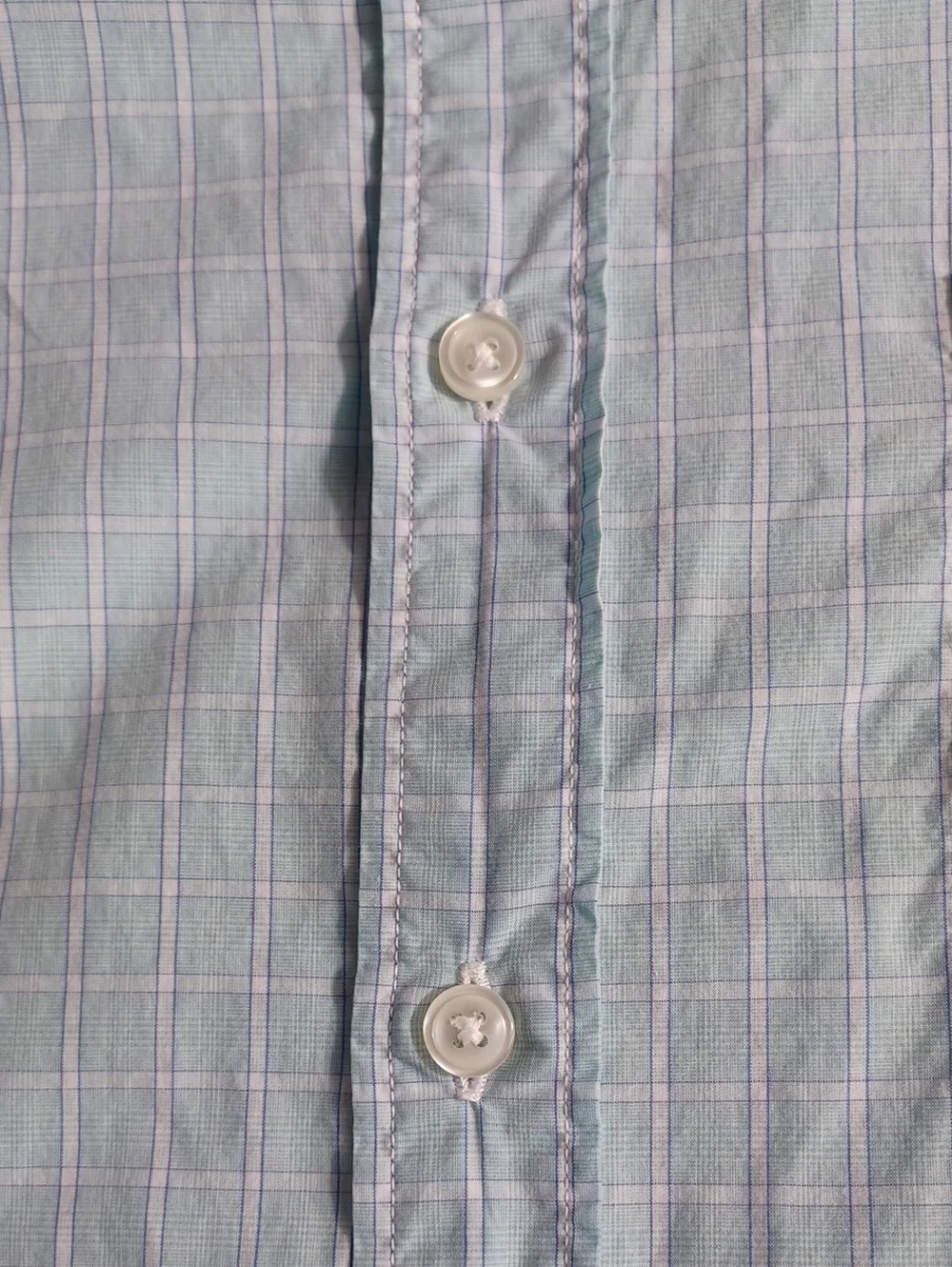 J. Crew Mens Light Weight Cotton Blue Plaid Long-Sleeve Button-Up Shirt Medium
